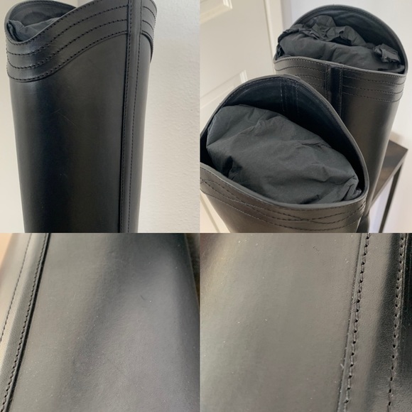 Saint laurent Kate 105 Model Tall Black Leather Boots (Size 37.5) - Picture 7 of 10